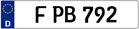 Trailer License Plate